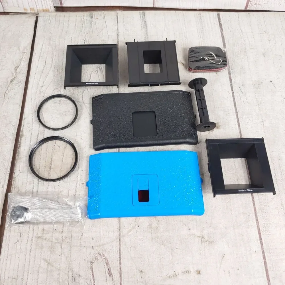 PARTS ONLY, Lomography Holga 120 CFN Film Camera - Color Rainbow Pink - UNTESTED